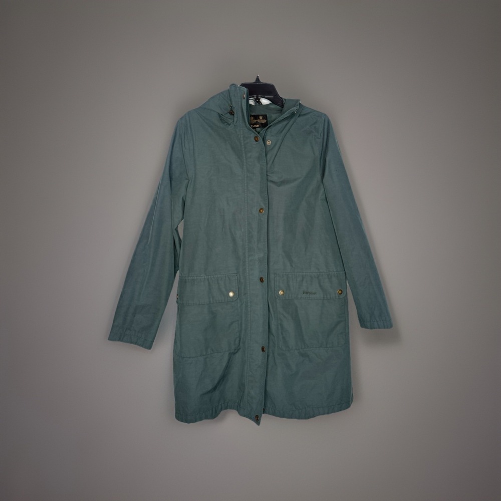 Barbour Women's Ashover Jacket Waterproof Breathable Hooded Jacket Isle Green 10